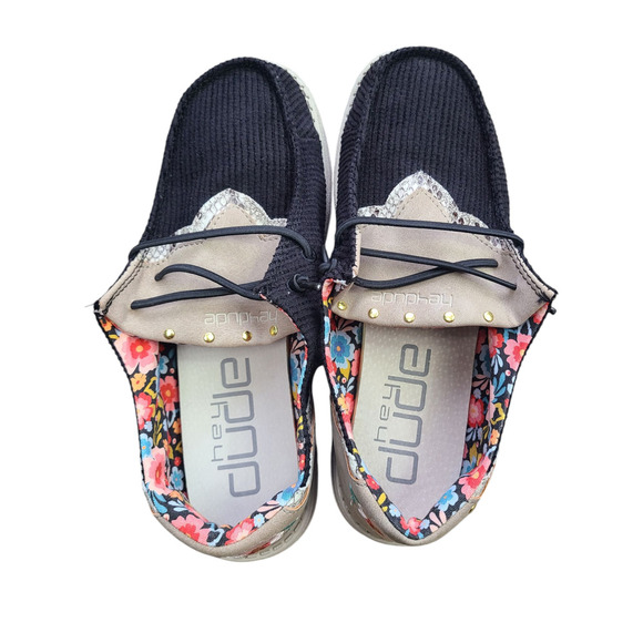 Hey Dude Ladies Wendy Rodeo Black Casual Shoes Size US 8 - Picture 3 of 9